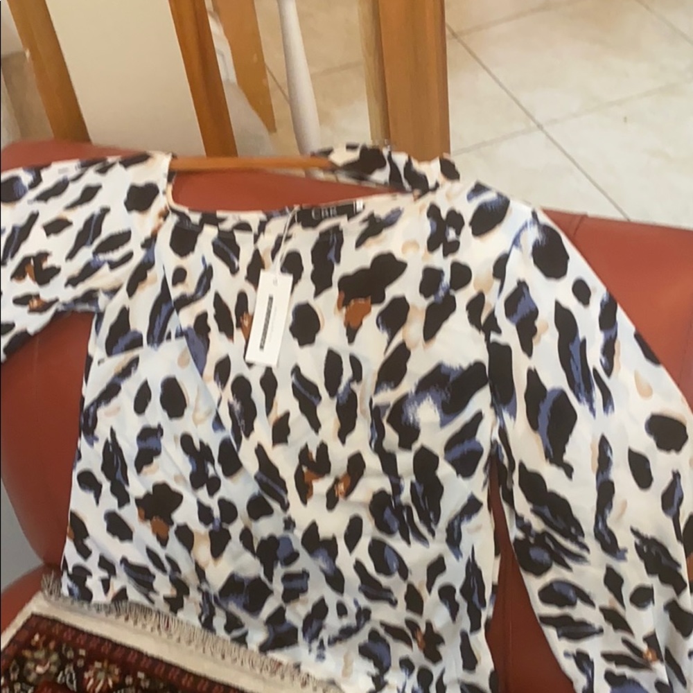 Long sleeve Holiday chick boutique top L - Picture 2 of 5